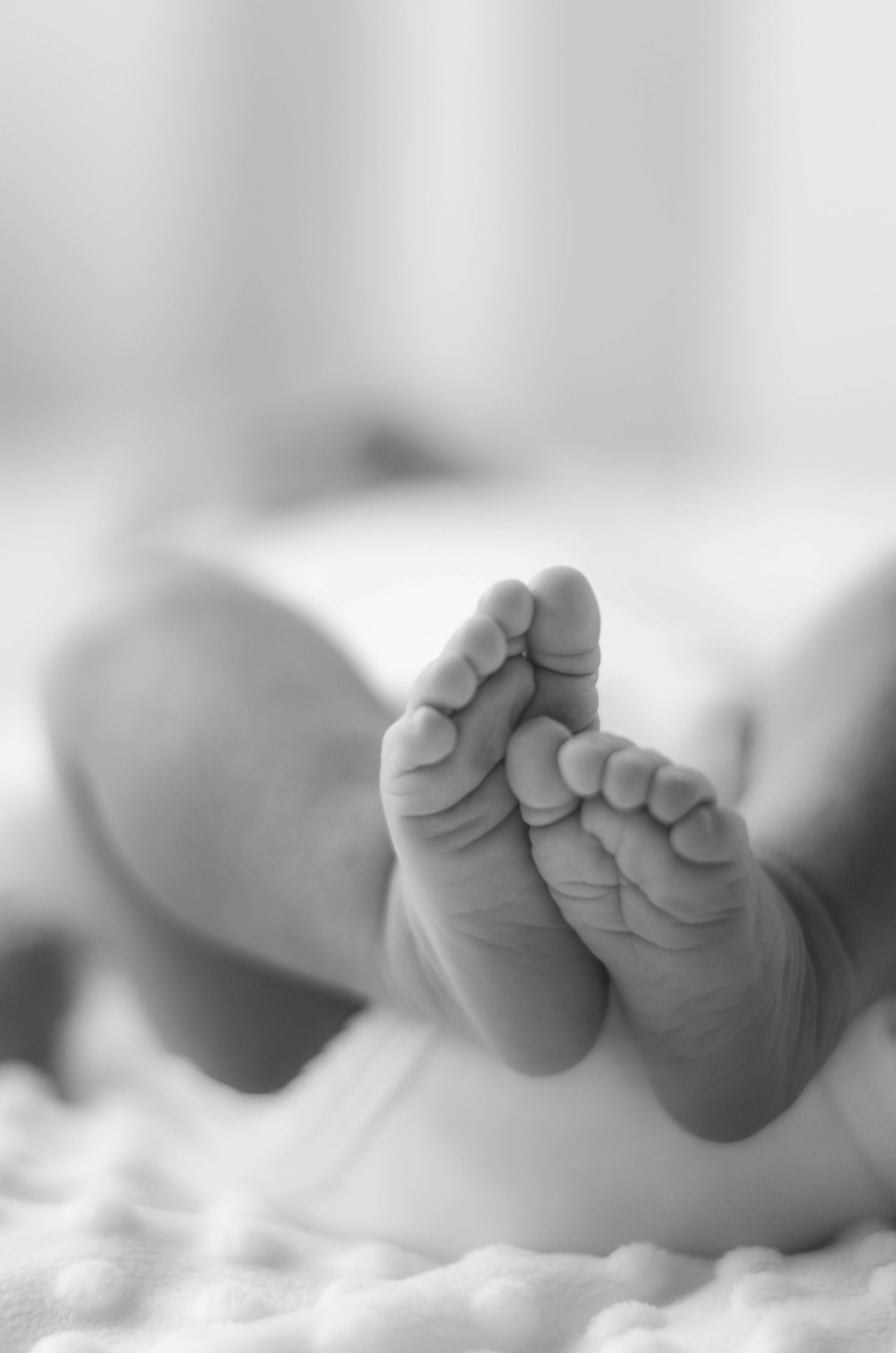 Les pieds d’un nourrisson